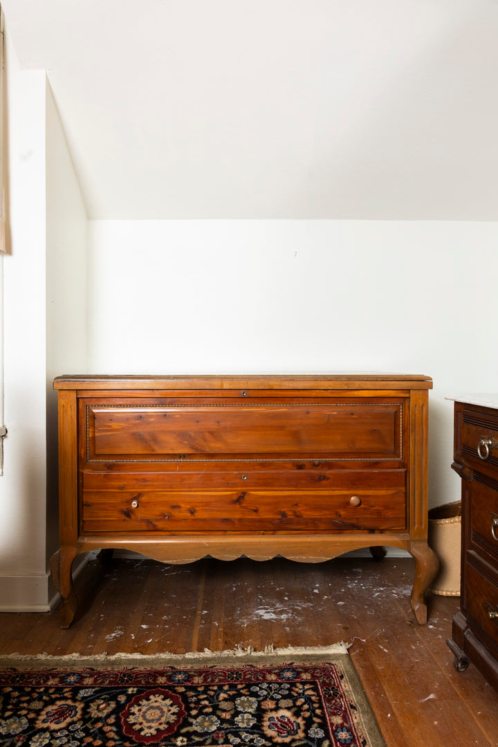 Vintage Cedar-Lined Storage Chest with Faux Drawer Fronts *Local Pickup Available in Honey Grove, TX*