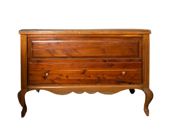 Vintage Cedar-Lined Storage Chest with Faux Drawer Fronts *Local Pickup Available in Honey Grove, TX*