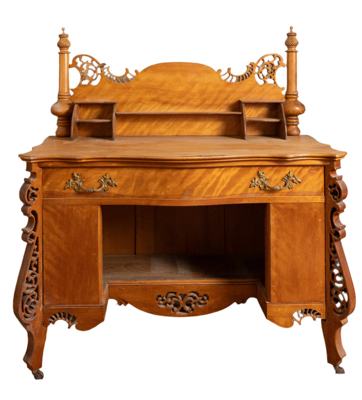 Antique Victorian Carved Wood Writing Desk *Local Pickup Available in Honey Grove, TX*