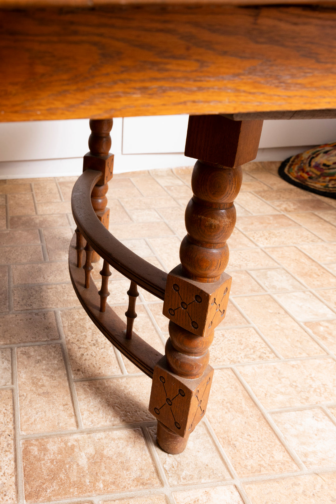 Antique Solid Wood (Likely Oak or Maple) Dining Table *Local Pickup Available in Honey Grove, TX*