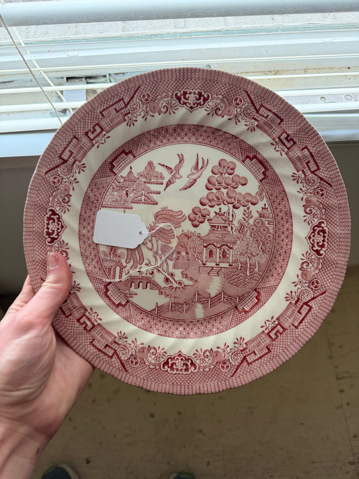 Churchill Willow Rose Plates - Set of 8