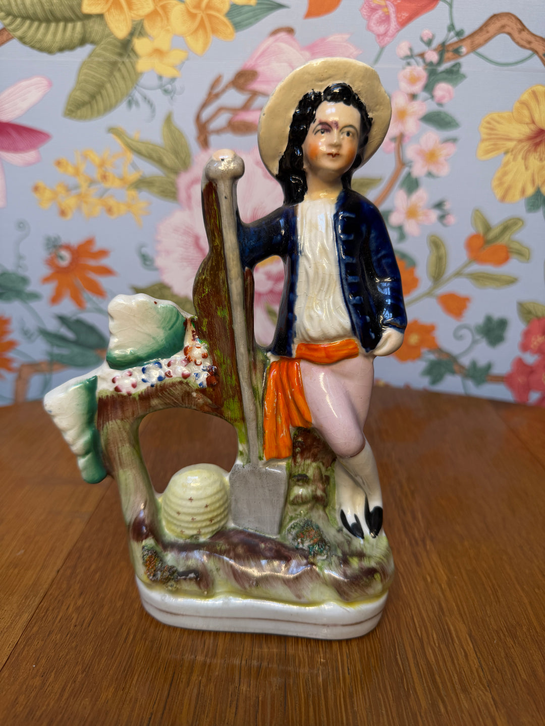 Antique Staffordshire Man with Shovel