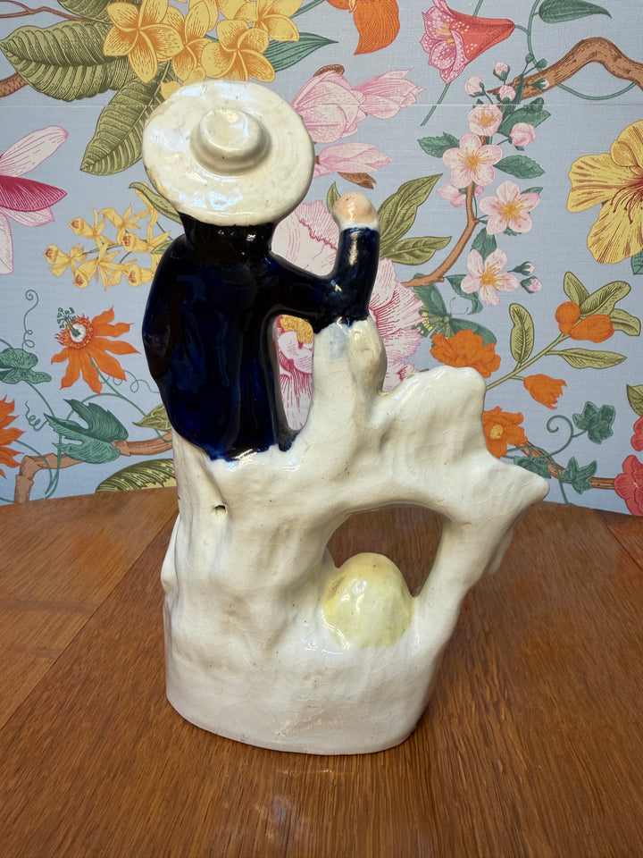 Antique Staffordshire Man with Shovel