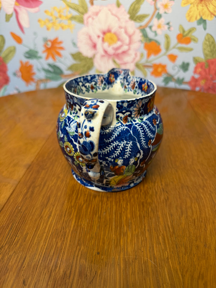 Pagoda Creamer - Cobalt Blue Transfer