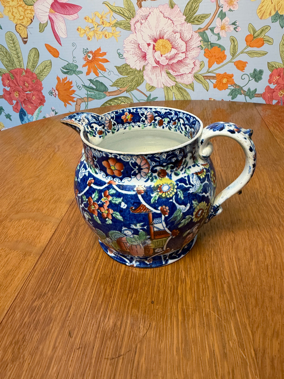 Pagoda Creamer - Cobalt Blue Transfer