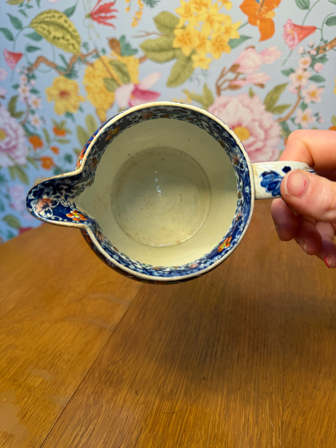 Pagoda Creamer - Cobalt Blue Transfer