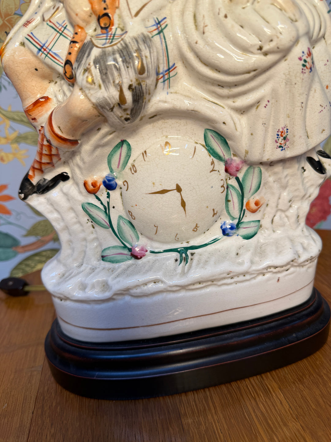 Antique Staffordshire Lamp