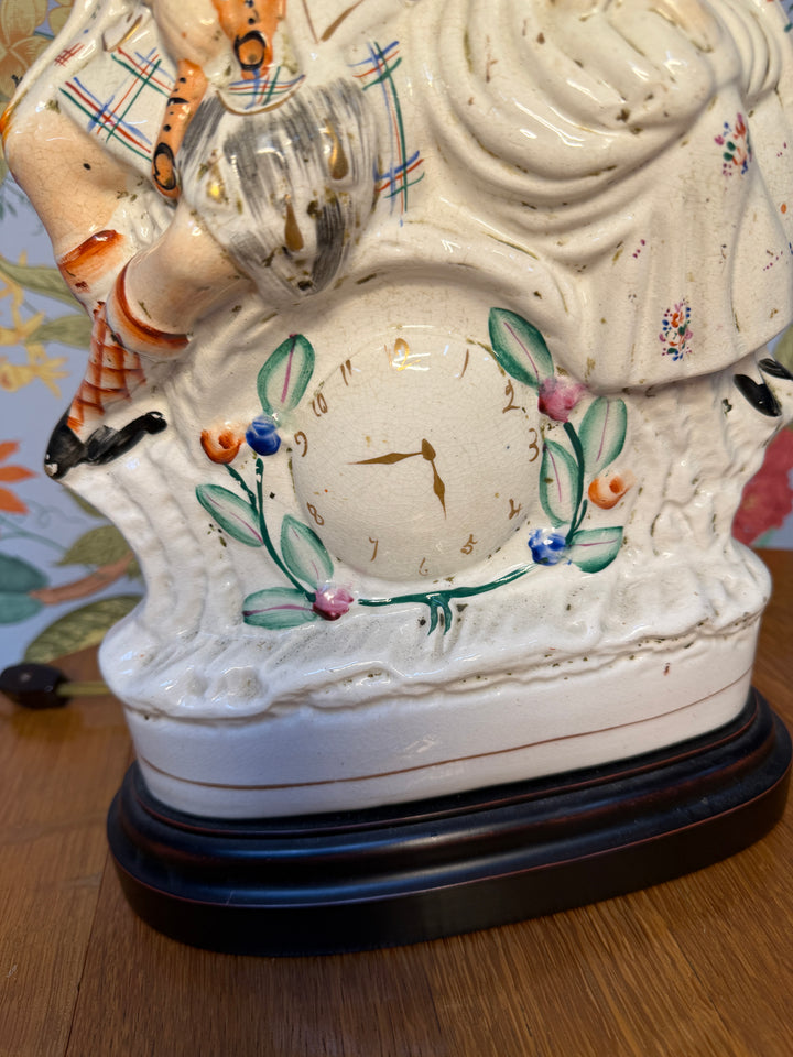 Antique Staffordshire Lamp