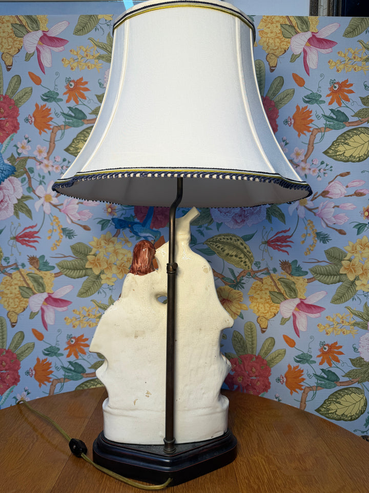 Antique Staffordshire Lamp