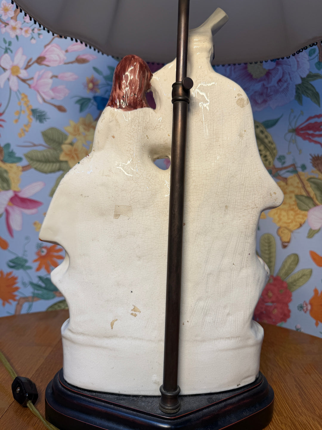 Antique Staffordshire Lamp