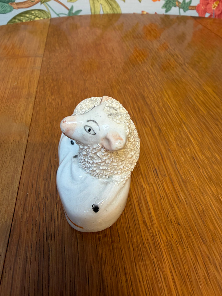 Antique Staffordshire Lamb