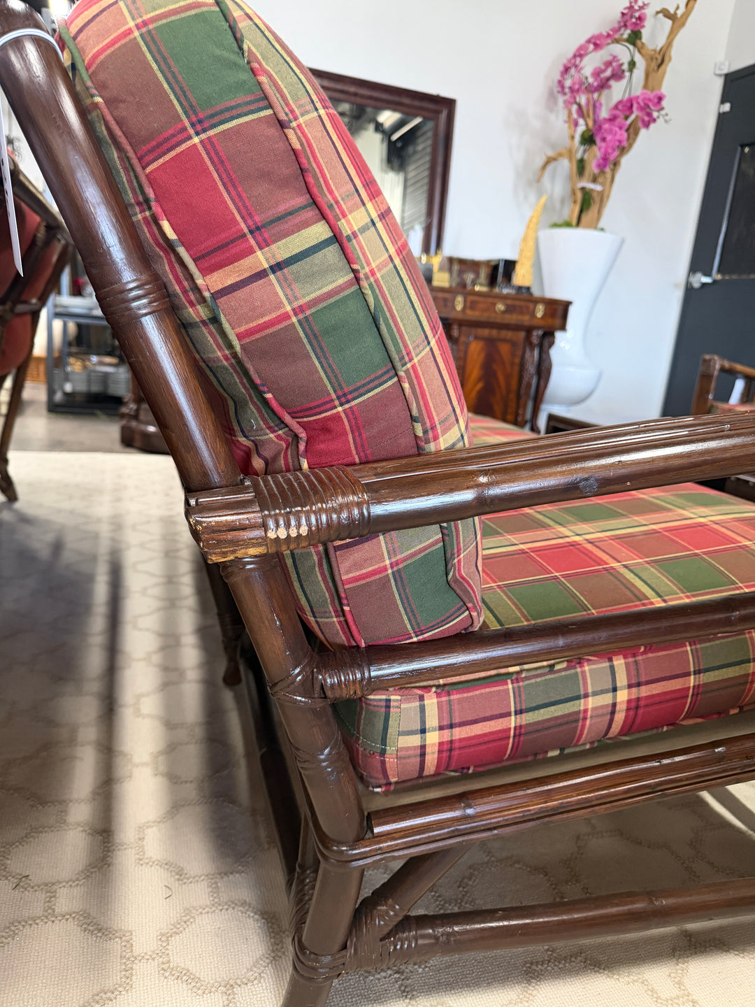 Vintage Bamboo and Rattan Sofa