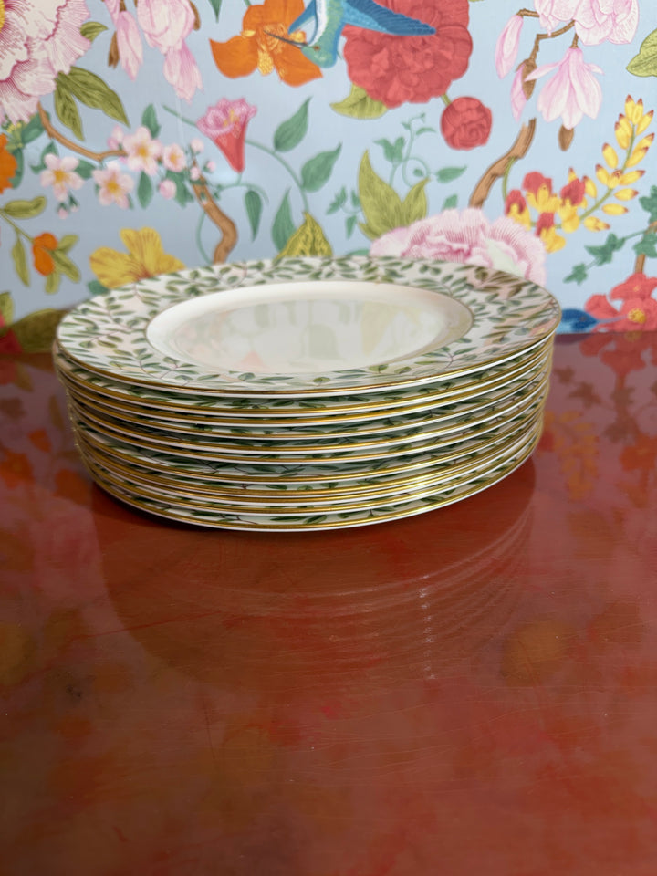 Vintage Tiffany & Co Arbor Dinner Plates (Set of 11)