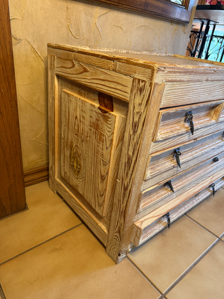 Mexican Style Rustic Pine Chest