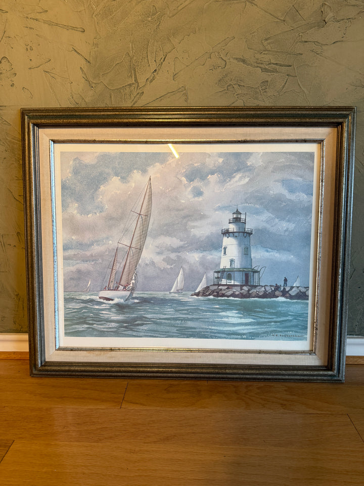 Reproduction of Y.E. Soderberg Lighthouse Painting