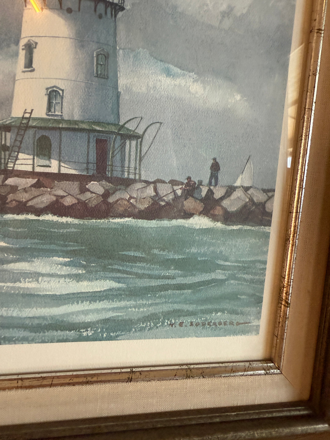 Reproduction of Y.E. Soderberg Lighthouse Painting