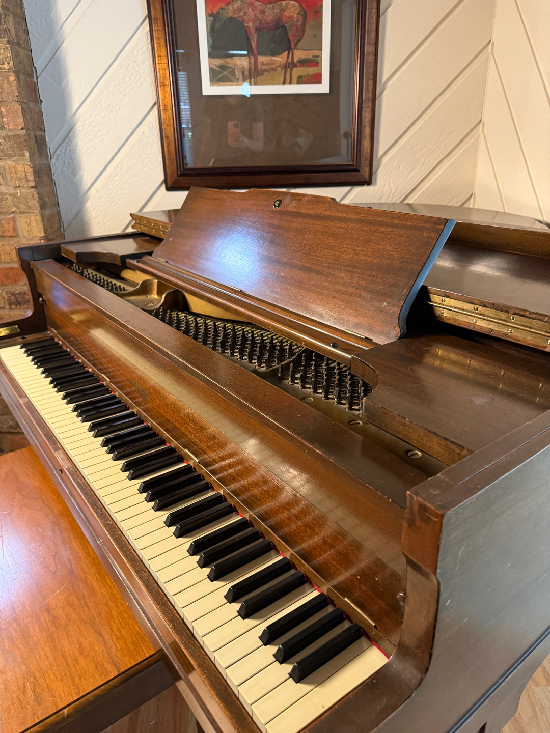 Brambach Co. Baby Grand Piano with Bench