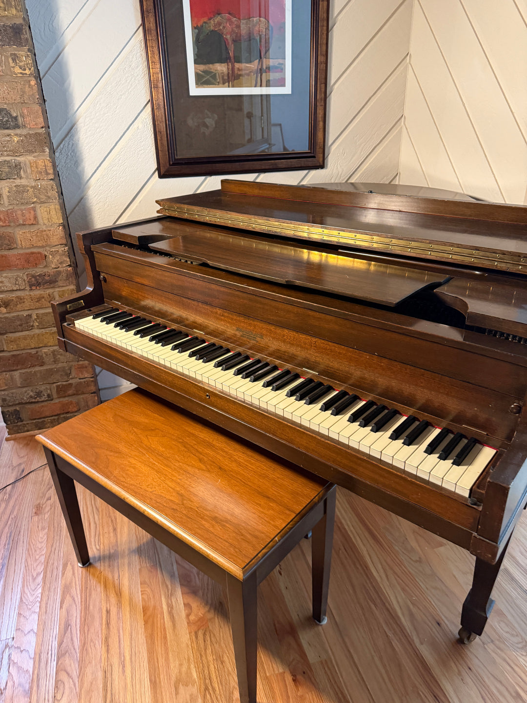 Brambach Co. Baby Grand Piano with Bench