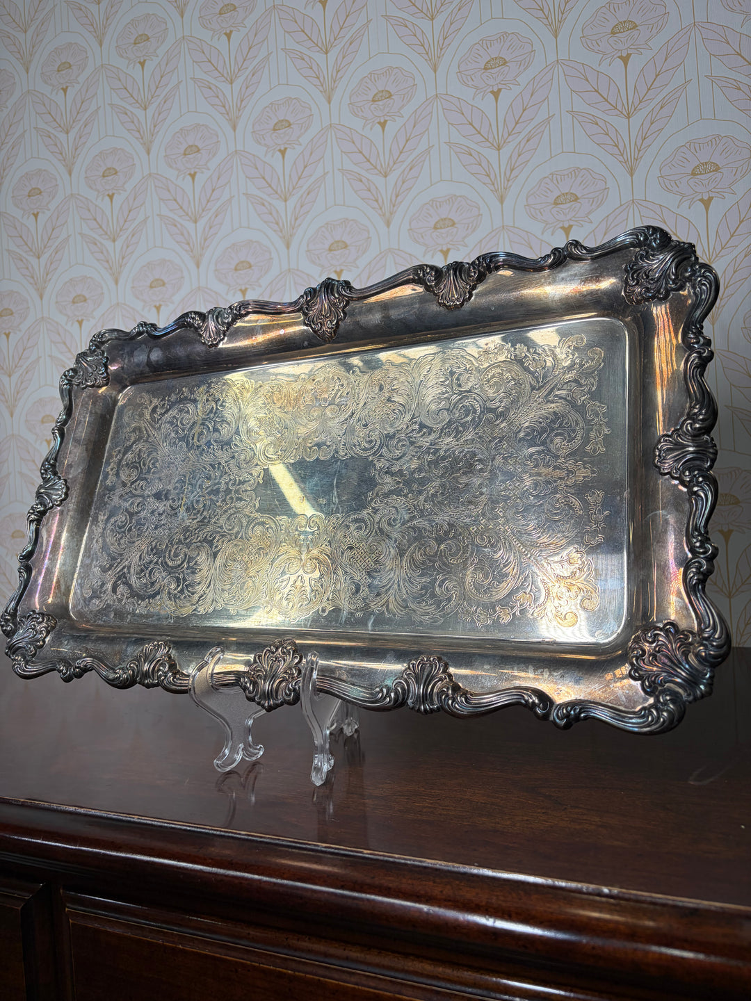 Silver Plated Rectangular Tray