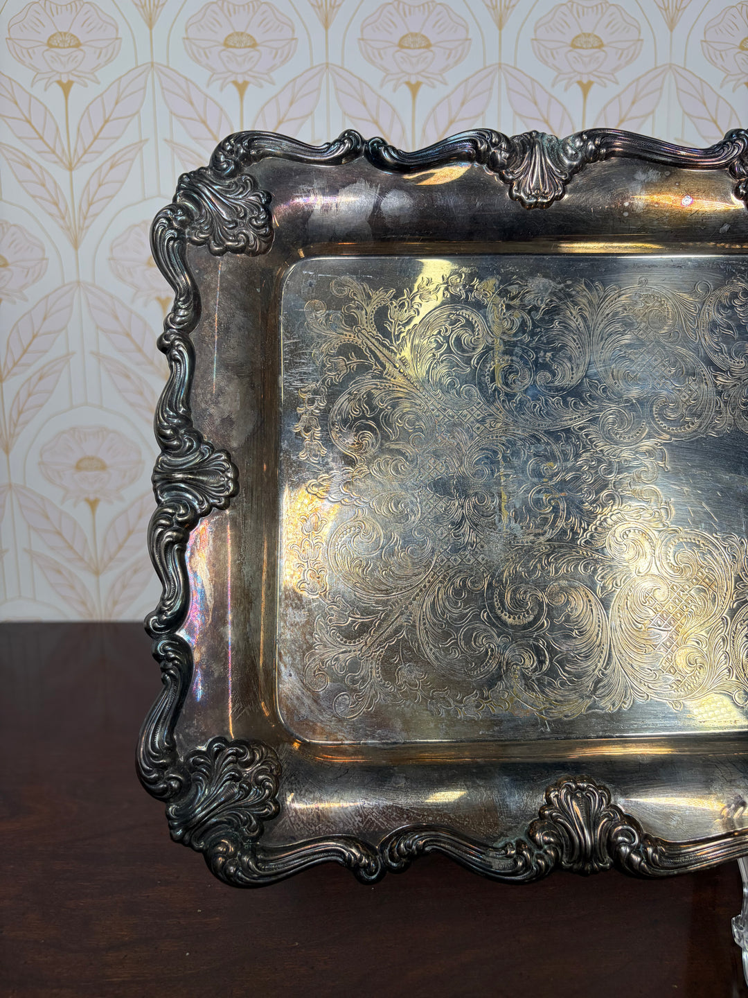 Silver Plated Rectangular Tray