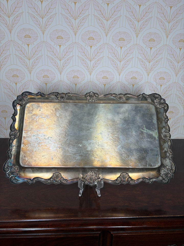 Silver Plated Rectangular Tray