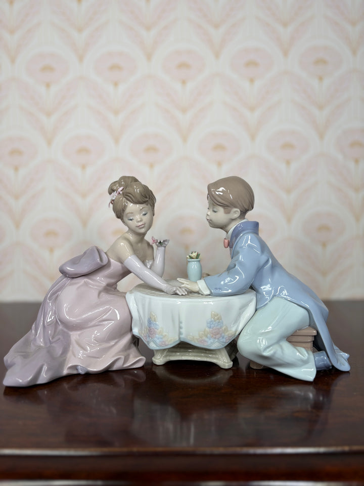 Lladro Porcelain Girl and Boy