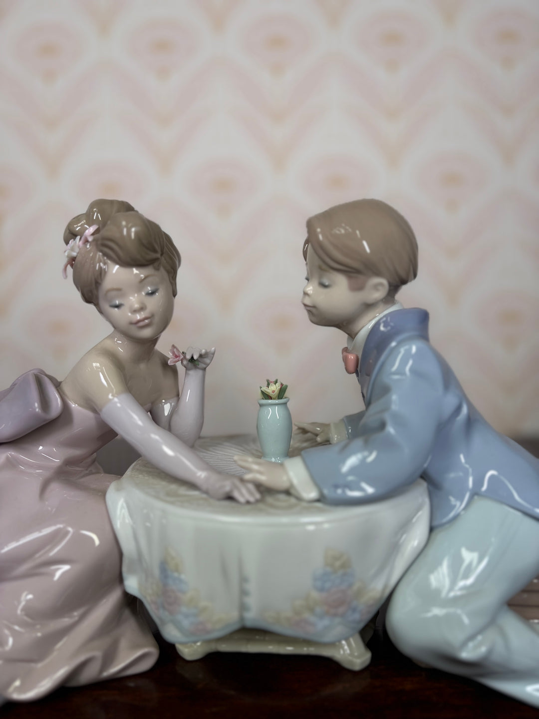 Lladro Porcelain Girl and Boy
