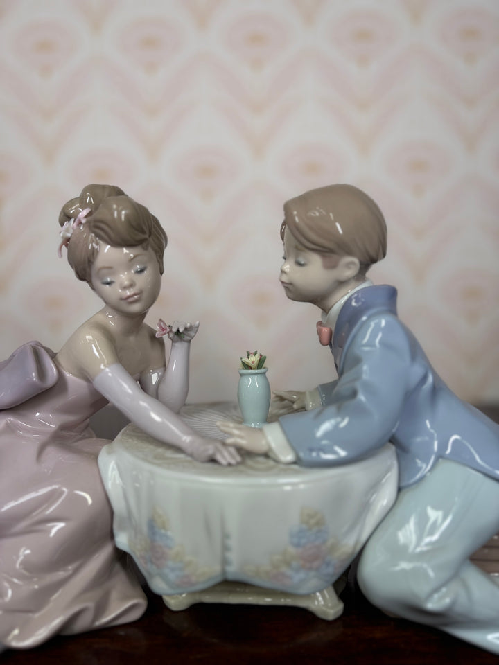 Lladro Porcelain Girl and Boy