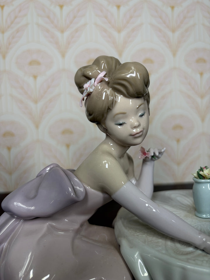 Lladro Porcelain Girl and Boy