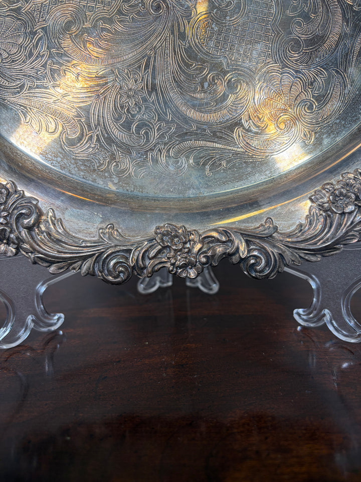 Silver Plated Circular Tray