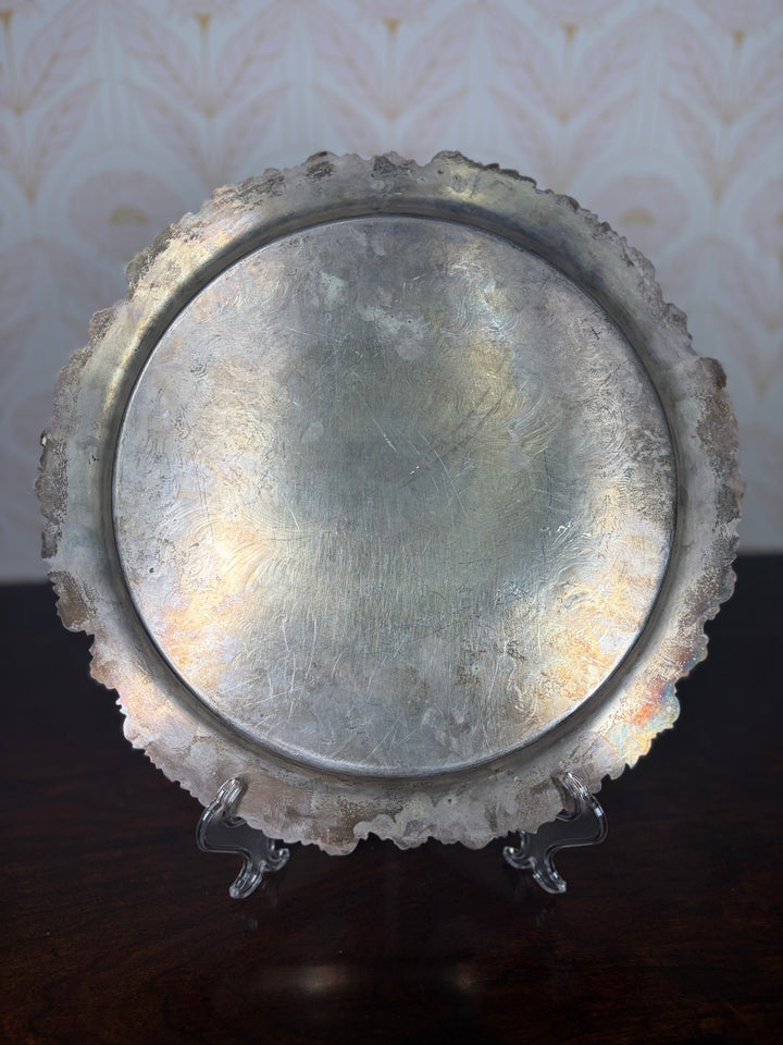 Silver Plated Circular Tray