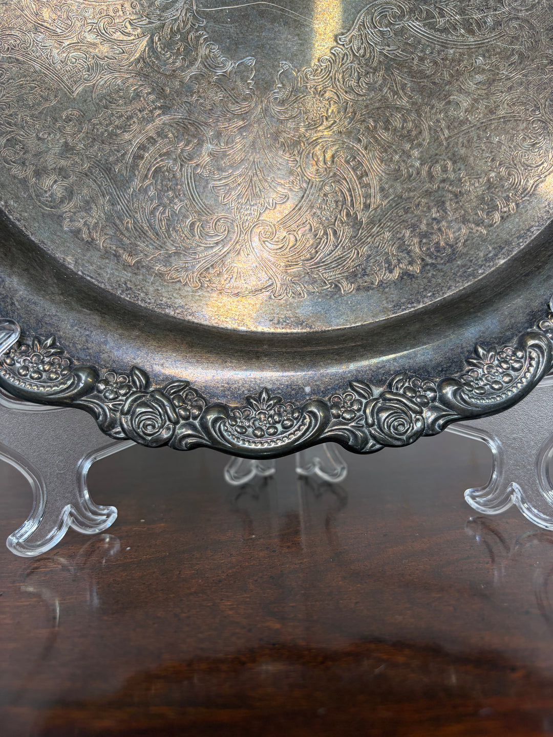 Silver Plated Circular Tray