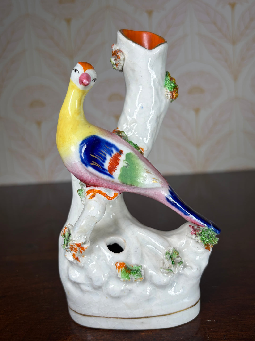 Staffordshire Bird Figurine