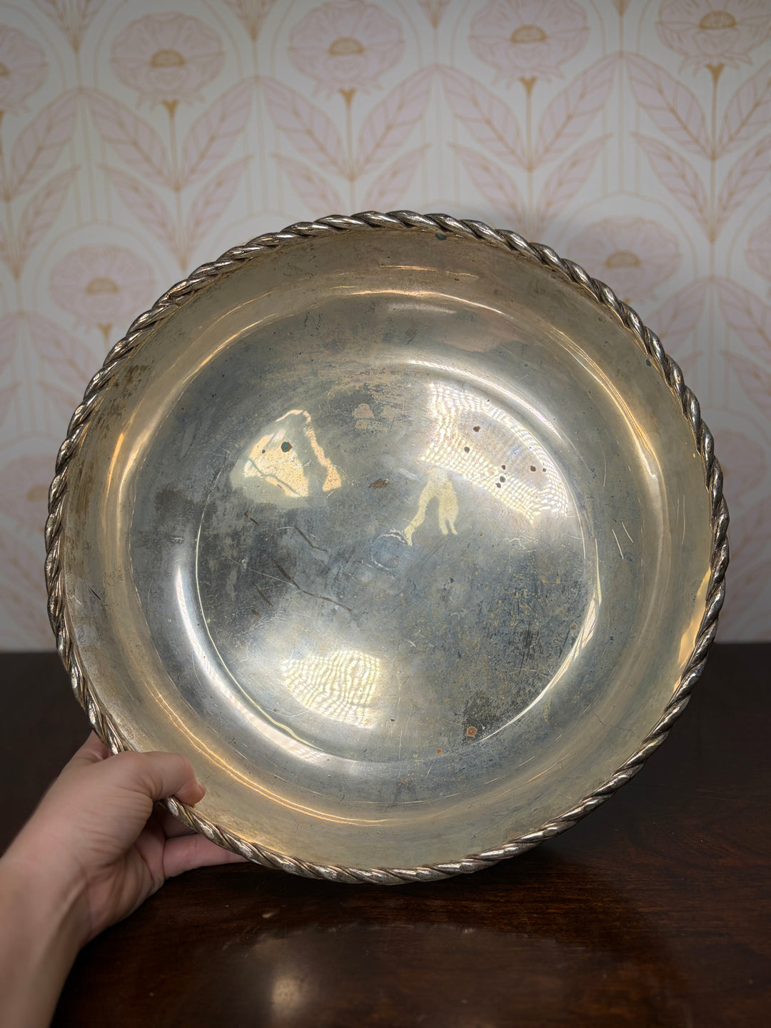 Braided Silver Bowl