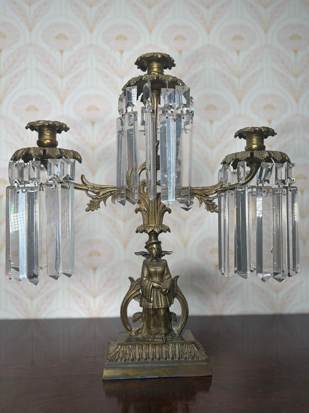 Antique Brass Candleholder