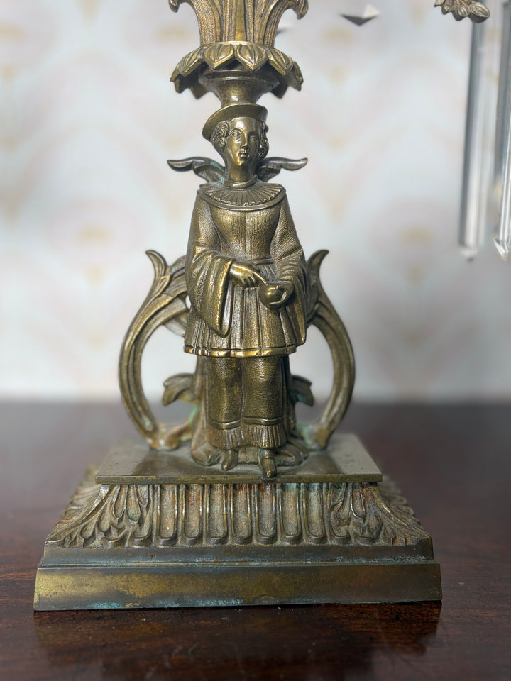 Antique Brass Candleholder