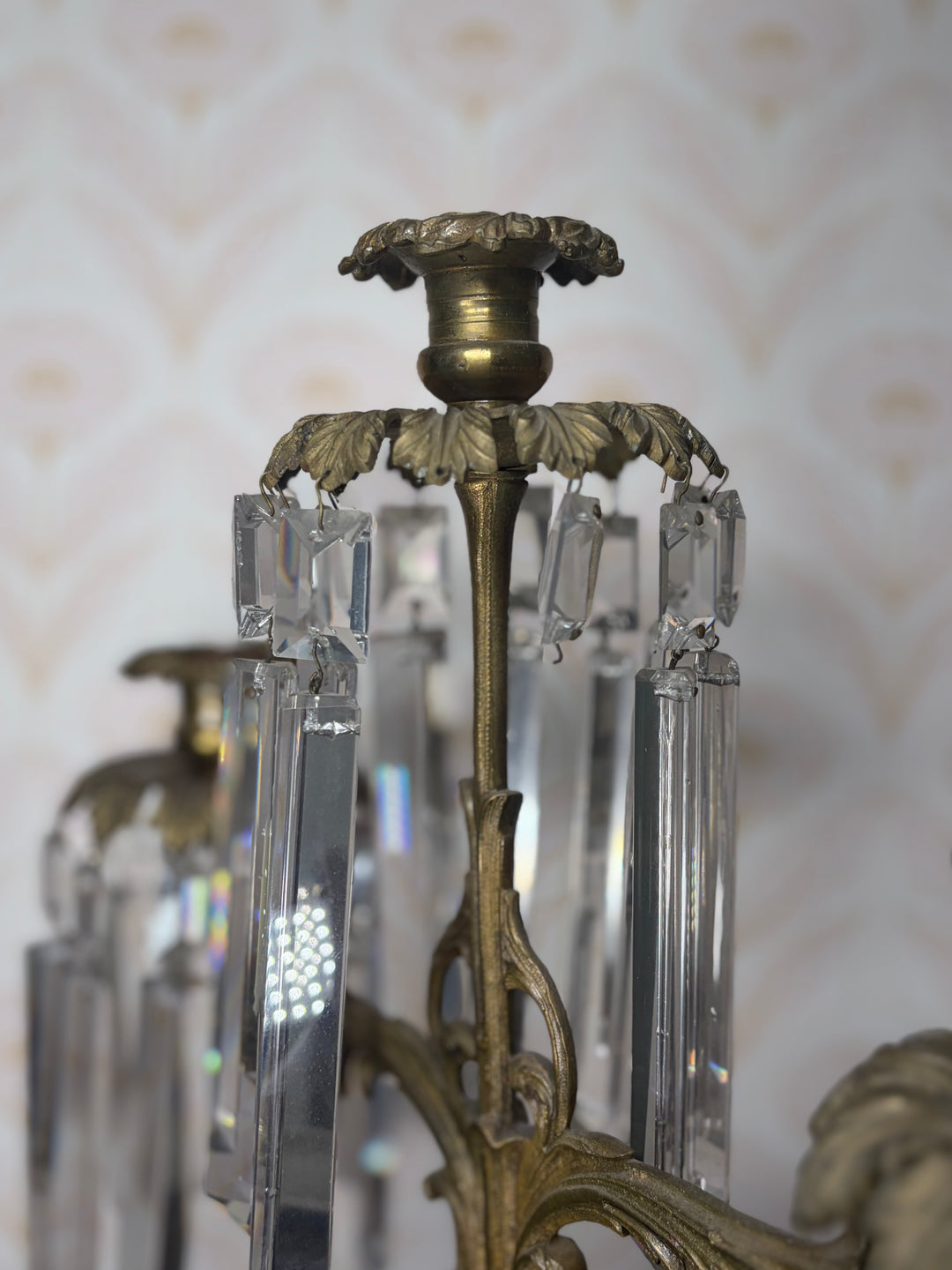 Antique Brass Candleholder