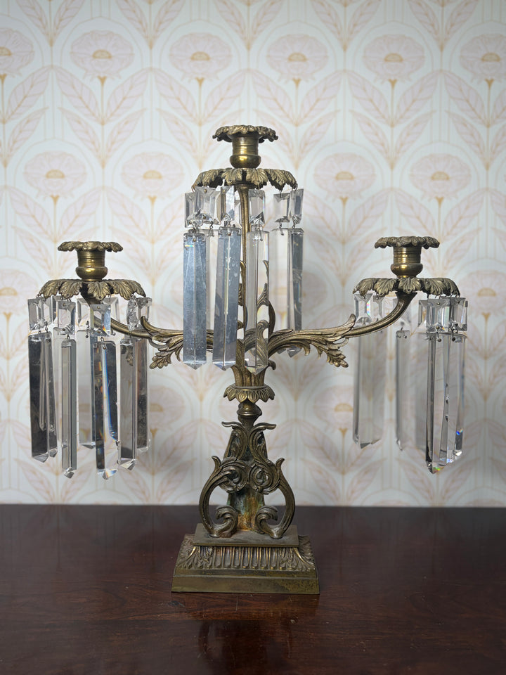 Antique Brass Candleholder