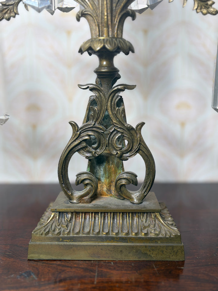 Antique Brass Candleholder
