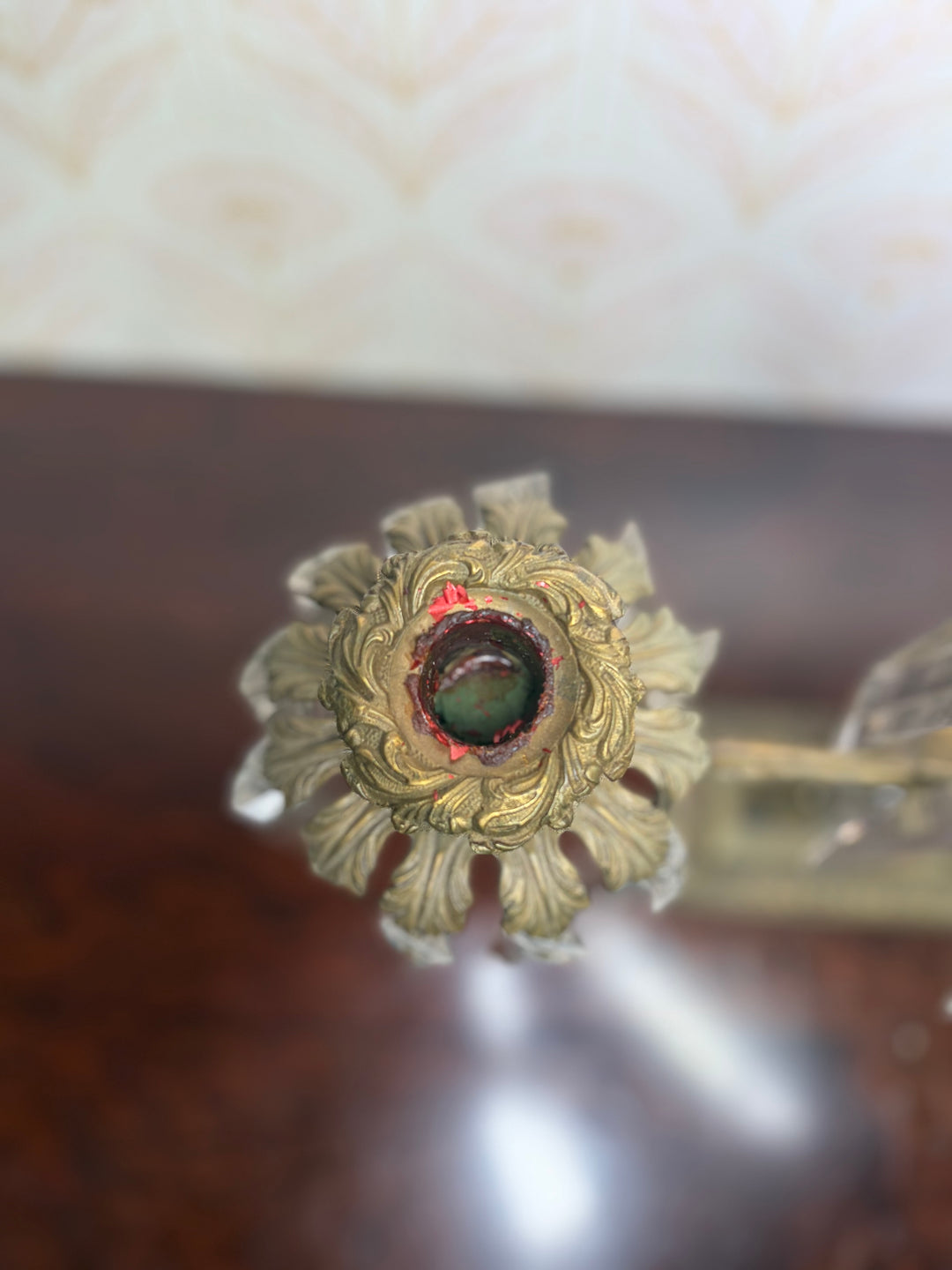 Antique Brass Candleholder