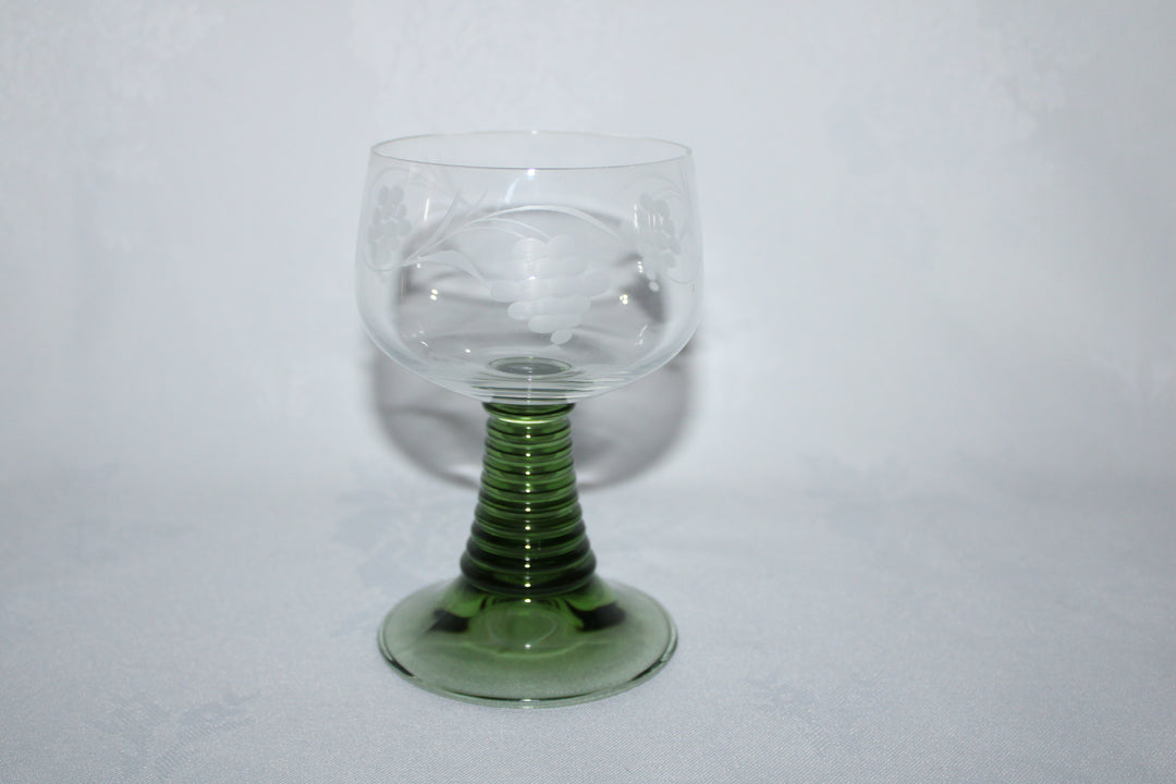 Luminarc - Roemer Wine Glasses Set of 12 With Etched Grape & Vine Pattern