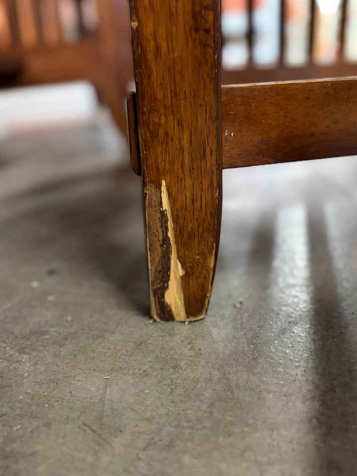 Wooden Dining Table with Leaf and 6 Chairs