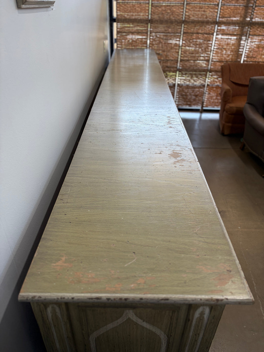 Large French Painted Credenza
