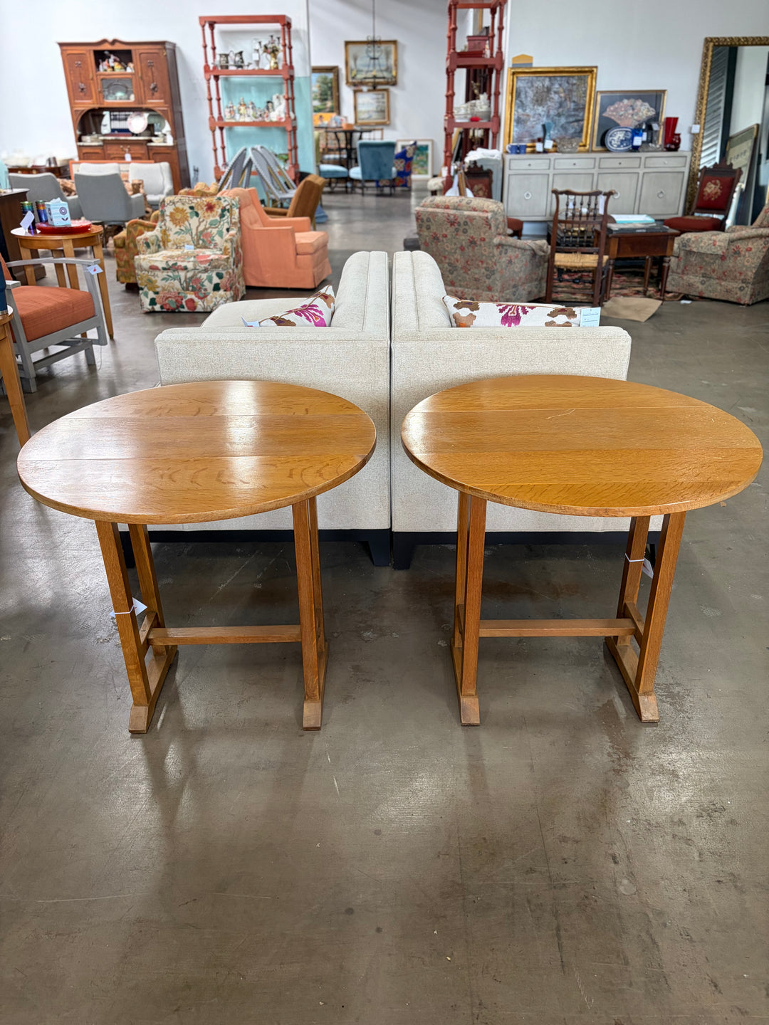 Drop Leaf Side Tables - Set of 2