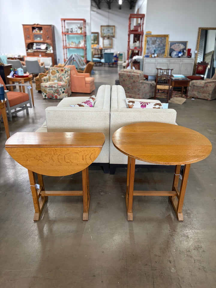 Drop Leaf Side Tables - Set of 2