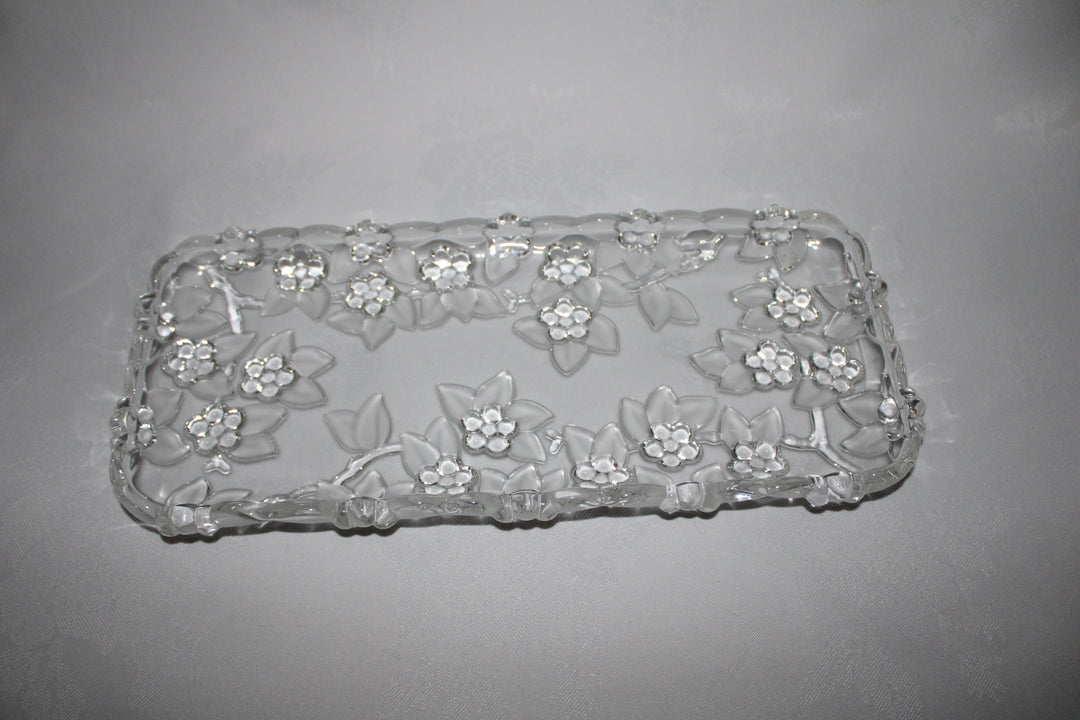 13" Mikasa Carmen Crystal Canape Tray