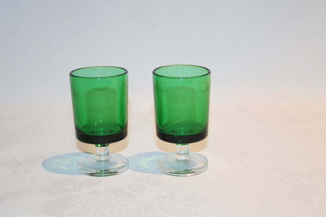 Set of 2 Luminarc Cavalier Glass Set - Dark Green
