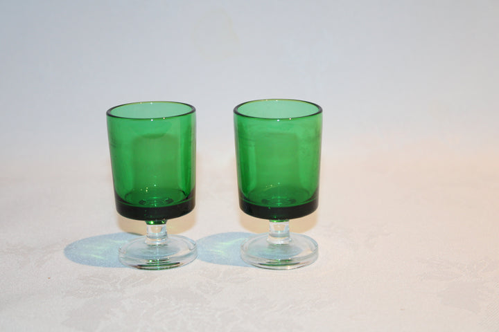 Set of 2 Luminarc Cavalier Glass Set - Dark Green