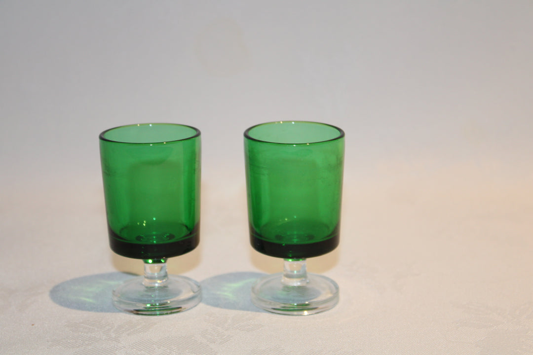 Set of 2 Luminarc Cavalier Glass Set - Dark Green