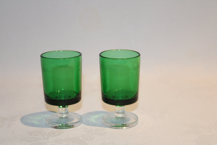 Set of 2 Luminarc Cavalier Glass Set - Dark Green